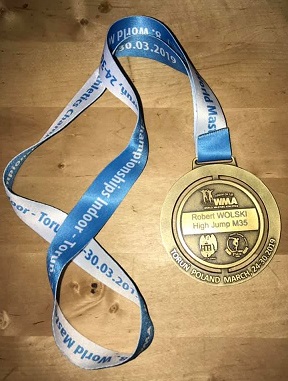 Robert Wolski medal world indoor masters 2019